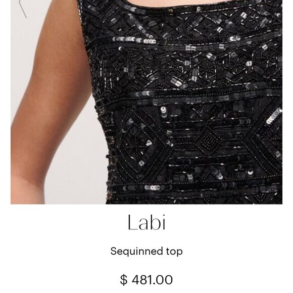 Vintage Luisa Spagnoli beaded 100% silk swing top - Picture 8 of 8